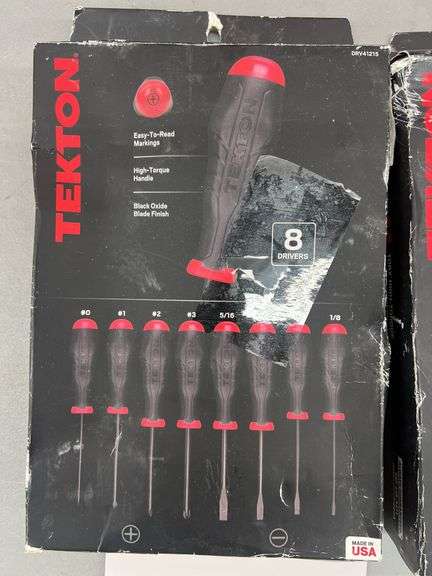 (2) BOXES OF TEKTON SCREWDRIVERS