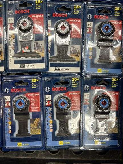 (15) BOSCH STARLOCK BLADE ATTACHMENTS