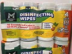 (2) PACKS OF DISINFECTING WIPES
