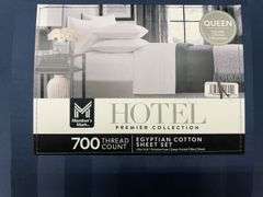 HOTEL QUEEN EGYPTIAN COTTON SHEET SET - NAVY BLUE