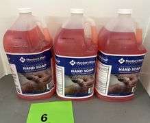 (3) JUGS OF ANTIBACTERIAL HAND SOAP