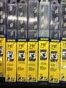 (36) IRWIN 7/16" AUGER BITS