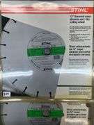 (2) STIHL 12" CIRCULAR SAW BLADES