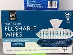 (2) BOXES OF FLUSHABLE WIPES