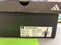MENS ADIDAS RUNFALCON 5 SHOES - SIZE 9.5