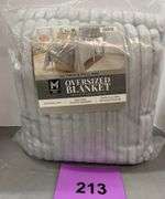 TWIN/ FULL OVERSIZED BLANKET - GREY