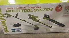 SUNJOE 3PC LAWN MULTI TOOL SYSTEM IN BOX