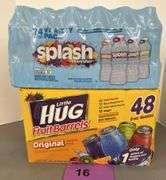 (2) PACKS OF DRINKS - LITTLE HUG & SPLASH