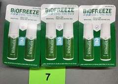 (3) BOXES OF BIOFREEZE PAIN RELIEVING GEL