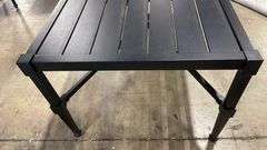 AS IS - SUNBRELLA 4PC ALL WEATHER PATIO SET - BLACK & WHITE