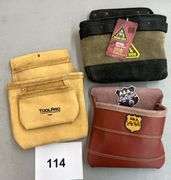 (3) TOOL BELT BAGS