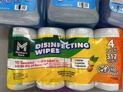 4PC CLEANING LOT - WIPES, DISH SOAP & WINDEX