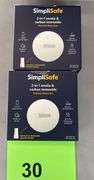 (2) NEW SIMPLISAFE 2 IN 1 SMOKE & CO DETECTORS IN BOXES