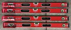 (4) GOLDBLATT 36" BOX BEAM LEVELS