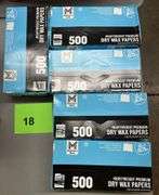 (5) BOXES OF DRY WAX PAPERS