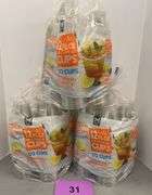 (3) PACKS OF CLEAR PLASTIC CUPS