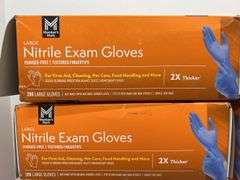 (10) BOXES OF NITRILE EXAM GLOVES - SIZE L