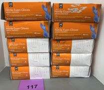 (10) BOXES OF NITRILE EXAM GLOVES - SIZE L