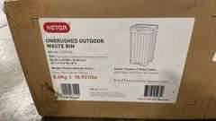 KETER UNBRUSHED OUTDOOR WASTE BIN IN BOX - BLACK