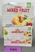 (3) BOXES OF CHERRY MIXED FRUIT