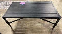 AS IS - SUNBRELLA 4PC ALL WEATHER PATIO SET - BLACK & WHITE