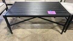 AS IS - SUNBRELLA 4PC ALL WEATHER PATIO SET - BLACK & WHITE