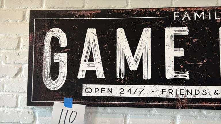 GAME ROOM CANVAS WALL ART