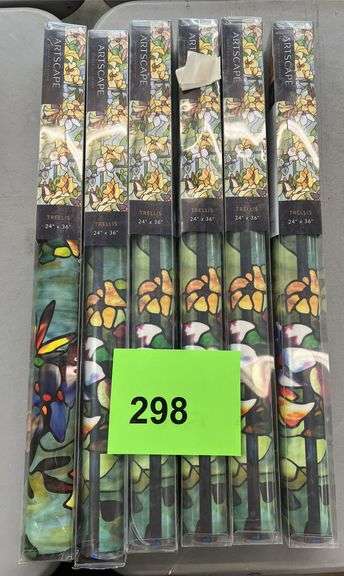(6) ROLLS OF ARTSCAPE WINDOW FILM DESIGN - TRELLIS