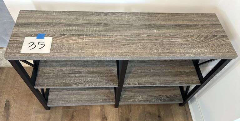 3-TIER ENTRY TABLE - GREY/ BLACK