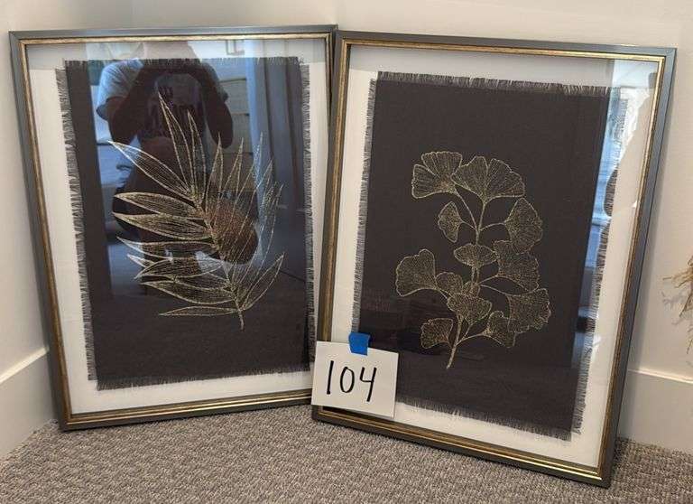 (2) FRAMED WALL ART