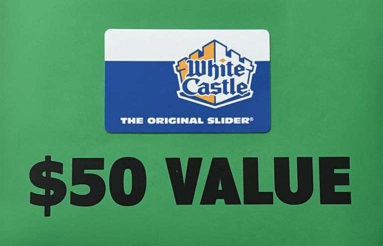 (1) WHITE CASTLE $50 GIFT CARD