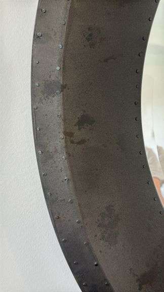 ROUND WALL MIRROR - BLACK