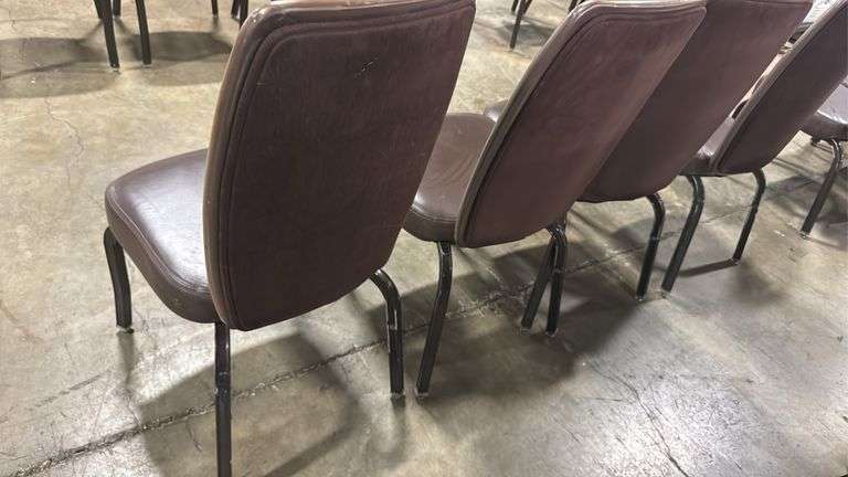 (4) STACKING BANQUET CHAIRS
