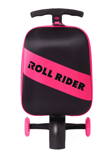ROLL RIDER SOFTSIDE SCOOTER SUITCASE IN BOX - BLACK & PINK - Earl's ...