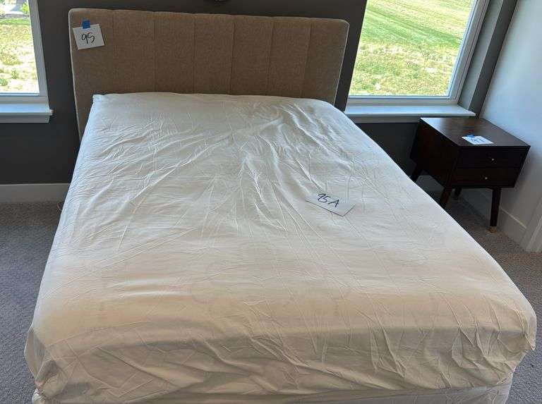 FULL SIZE BED - HEADBOARD, FOOTBOARD, RAILS