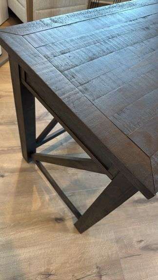 DARK WOOD 3-DRAWER DESK