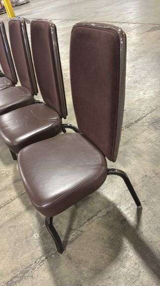 (4) STACKING BANQUET CHAIRS
