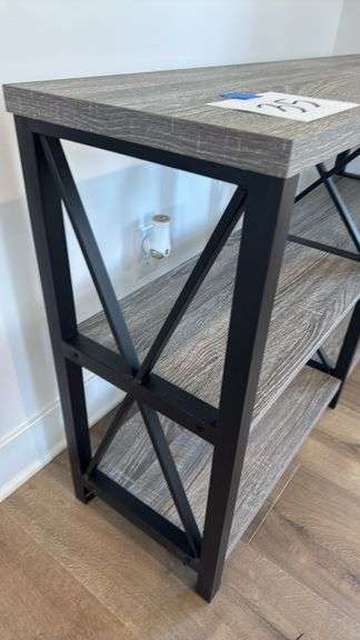3-TIER ENTRY TABLE - GREY/ BLACK