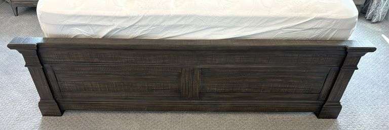 KING SIZE BED SET - HEADBOARD, FOOTBOARD, RAILS