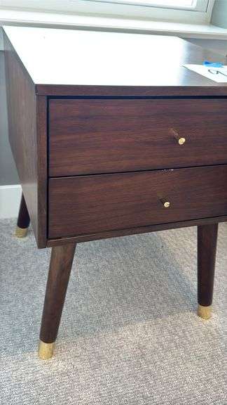 SAFAVIEH 2-DRAWER NIGHTSTAND