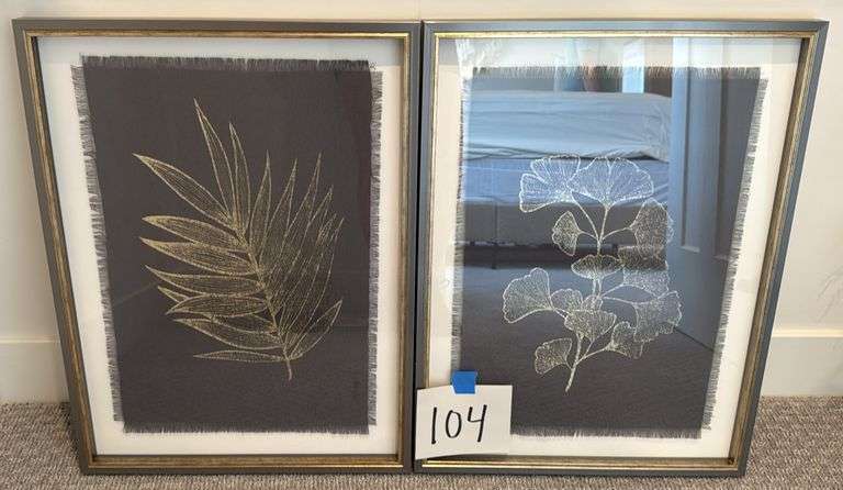 (2) FRAMED WALL ART