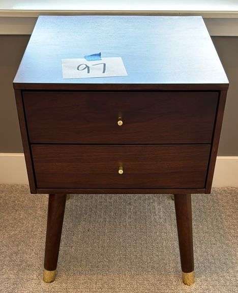SAFAVIEH 2-DRAWER NIGHTSTAND
