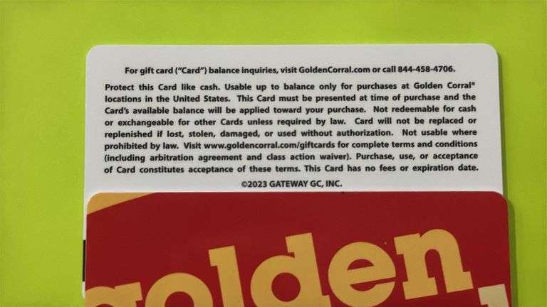 (4) GOLDEN CORRAL $25 GIFT CARDS ($100 TOTAL VALUE)