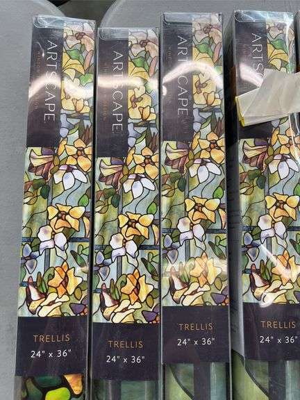 (6) ROLLS OF ARTSCAPE WINDOW FILM DESIGN - TRELLIS