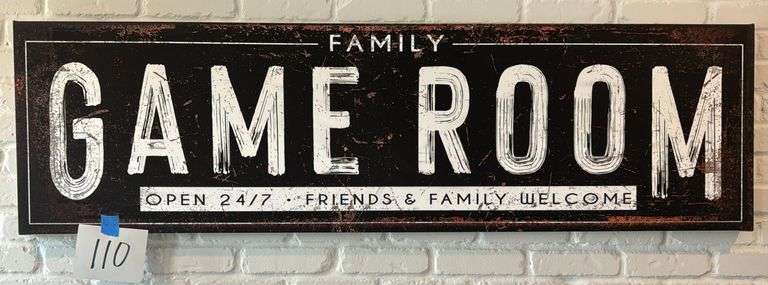 GAME ROOM CANVAS WALL ART