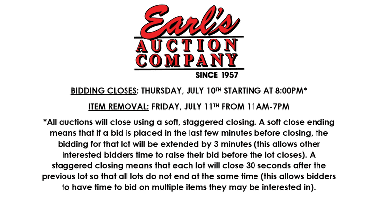 ONLINE AUCTION 7/3-7/10 (GIFT CARDS)