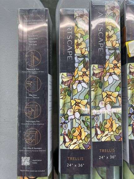 (6) ROLLS OF ARTSCAPE WINDOW FILM DESIGN - TRELLIS