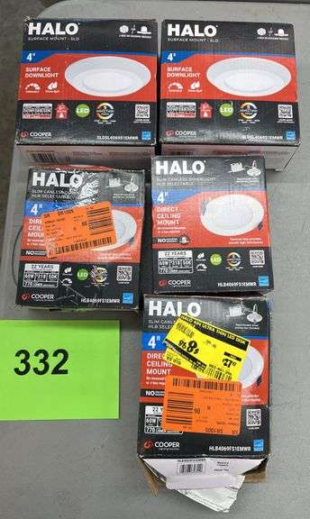 (5) HALO 4" LIGHTS IN BOXES