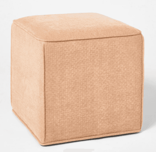 thumbnail image 2 of Threshold Lynwood Square Upholstered Ottoman – Light Brown Windowpane Plaid, Designed With Studio McGee 2 of 6