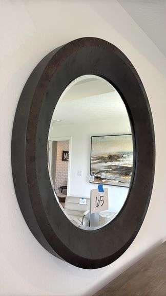 ROUND WALL MIRROR - BLACK
